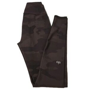 Alo Yoga High Waisted Camo Vapor Leggings Cocoa Camo Size XS
